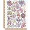 Artsy Contour Line Drawings Animals Temporary Tattoo Water Resistant Fake Body Art Set Collection